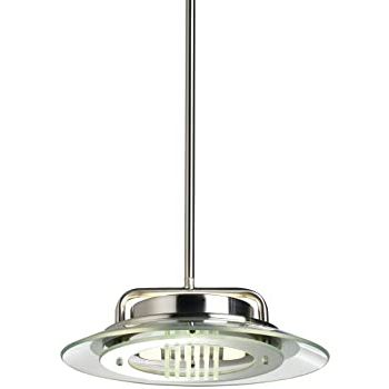 Brushed Nickel Mini Pendant Light 12" Wide Modern Saucer Inside Most Recently Released Nickel Pendant Lights (View 9 of 10)