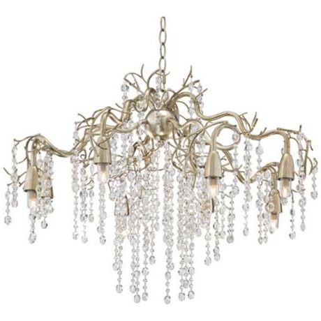 Champagne Glass Chandeliers Within Most Current Possini Euro Branches 31" Wide Silver Champagne Chandelier (Photo 7 of 10)