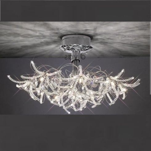 Diyas Uk Kenzo Il Il30880 Polished Chrome Crystal Twenty With Regard To Well Liked Chrome And Crystal Pendant Lights (View 1 of 10)
