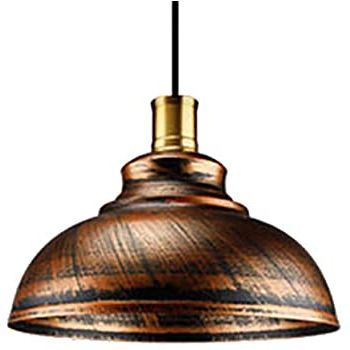 Gold Finish Double Shade Chandeliers Inside Fashionable Kwoking Lighting Industrial Pendant Light 1 Light Copper (View 6 of 10)