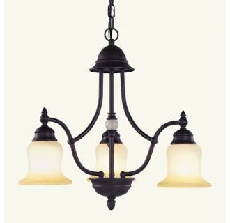 Livex Lighting 4373 07 Bronze 3 Light 300w Chandelier With With Regard To Recent Bronze And Scavo Glass Chandeliers (View 8 of 10)