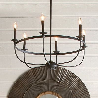 Most Current Simply Black Basket Chandelier – 6 Light (with Images In Rustic Black Chandeliers (Photo 9 of 10)
