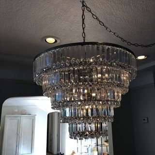 Most Popular Magnificence Satin Nickel 24 1/2" Wide Crystal Chandelier With Satin Nickel Crystal Chandeliers (View 7 of 10)