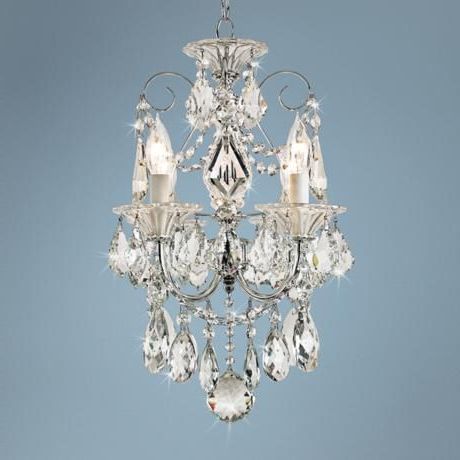 Most Recent Walnut And Crystal Small Mini Chandeliers Regarding Schonbek Silver Palace Crystal Mini Chandelier – # (View 1 of 10)