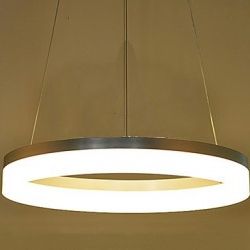 Most Up To Date Wood Ring Modern Wagon Wheel Chandeliers In Round Led Pendant Light Modern Acrylic Lamps Lighting (View 7 of 10)