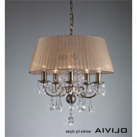Popular Antique Brass Crystal Chandeliers Regarding Il30057 Sb Olivia 8 Light Antique Brass And Crystal (View 2 of 10)
