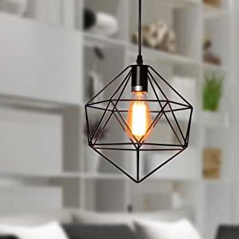 Recent Black And Gold Kitchen Island Light Pendant With Hanging Black Metal Pendant Light (View 9 of 10)