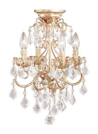 Recent Walnut And Crystal Small Mini Chandeliers Pertaining To Vaxcel Lighting Nc Chu004gw Newcastle Traditional Mini (View 6 of 10)