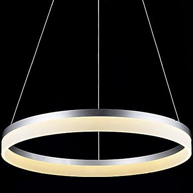 Recent Wood Ring Modern Wagon Wheel Chandeliers For Round Led Pendant Light Modern Acrylic Lamps Lighting (View 4 of 10)