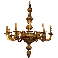 Roman Bronze And Crystal Chandeliers In Latest Large Parcel Gilt Bronze Gaslight Chandelier With Greco (View 4 of 10)