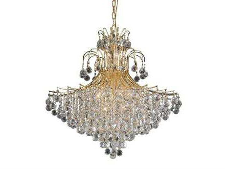 Royal Cut Crystal Chandeliers Intended For 2019 Elegant Lighting Toureg Royal Cut Chrome & Crystal Three (View 3 of 10)