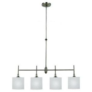 Sea Gull Lighting Stirling 37 In. W 4 Light Brushed Nickel In Most Current Gray And Nickel Kitchen Island Light Pendants Lights (Photo 4 of 10)