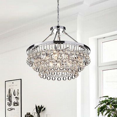 Silver Orchid Niese Glass Crystal 9 Light Chandelier (View 7 of 10)
