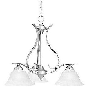 Thomas Lighting Sl863378 Prestige – Three Light Chandelier Throughout Well Liked Brushed Nickel Metal And Wood Modern Chandeliers (Photo 6 of 10)