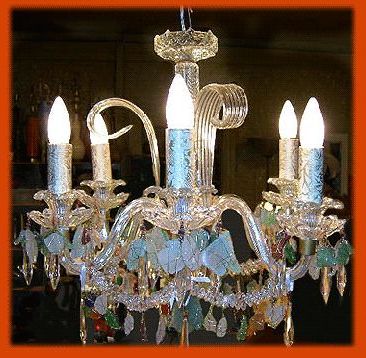 Well Known Art Glass Chandeliers Inside 18 Best Beach Glass Chandeliers Images On Pinterest (Photo 4 of 10)