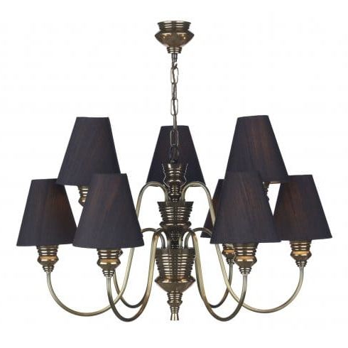 Featured Photo of 2024 Popular Black Shade Chandeliers