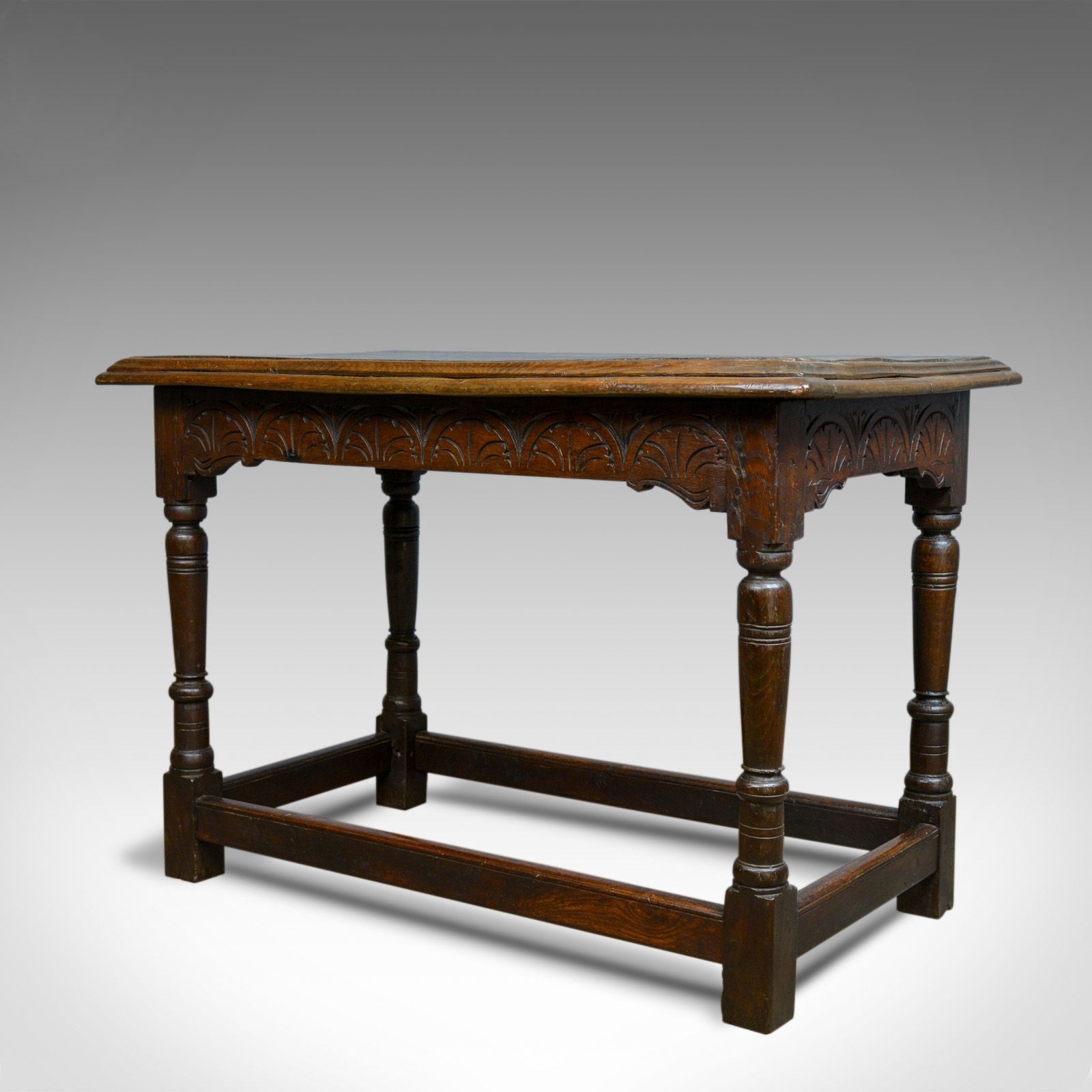 1 Shelf Square Console Tables Throughout Best And Newest Antique Oak Console Table, English, Jacobean Revival (View 6 of 10)