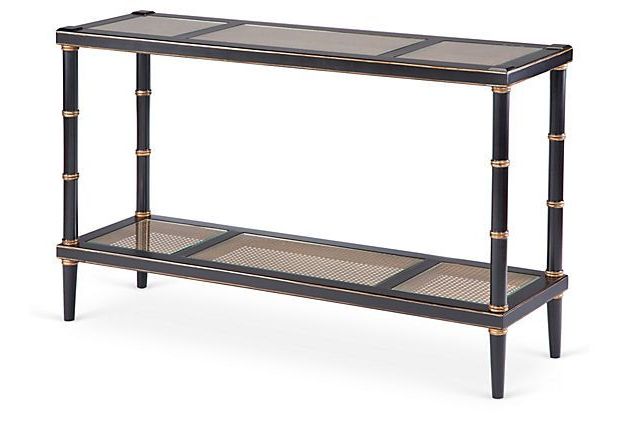 2019 Natural Woven Banana Console Tables In Jessa Rattan Console, Black/natural On Onekingslane (View 6 of 10)