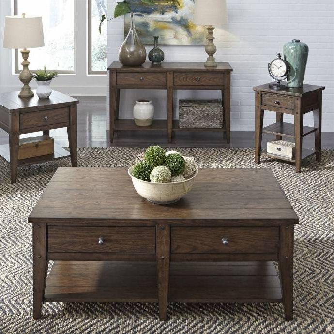 2019 Rustic Brown Wood Console Table Lake House (210 Ot For Pecan Brown Triangular Console Tables (View 10 of 10)