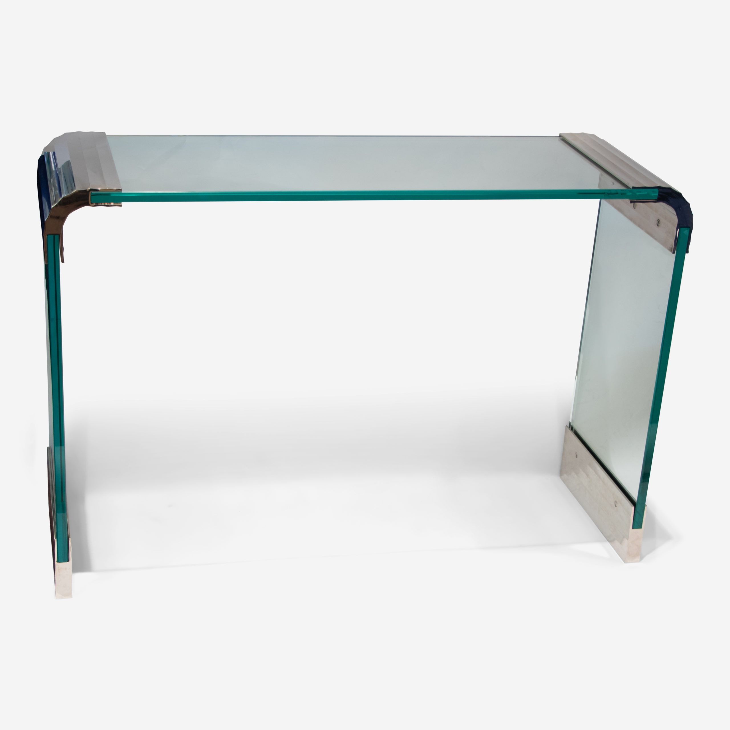 2020 Chrome And Glass Console Table – The Silver Fund Regarding Chrome Console Tables (View 7 of 10)