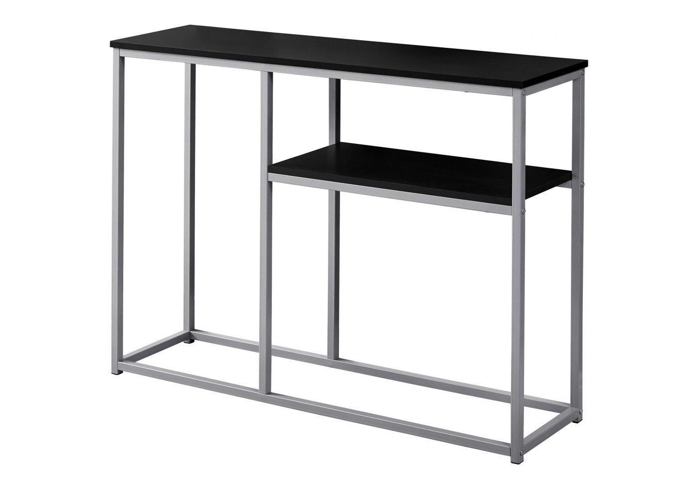 Accent Table Black Silver Metal Hall Console Stacking For Most Up To Date White Grained Wood Hexagonal Console Tables (View 7 of 10)
