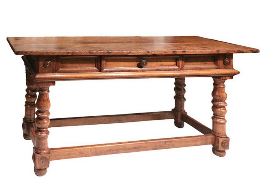 An 18th Century Italian Walnut Rectangular Console Table Throughout Latest Walnut And Gold Rectangular Console Tables (View 5 of 10)