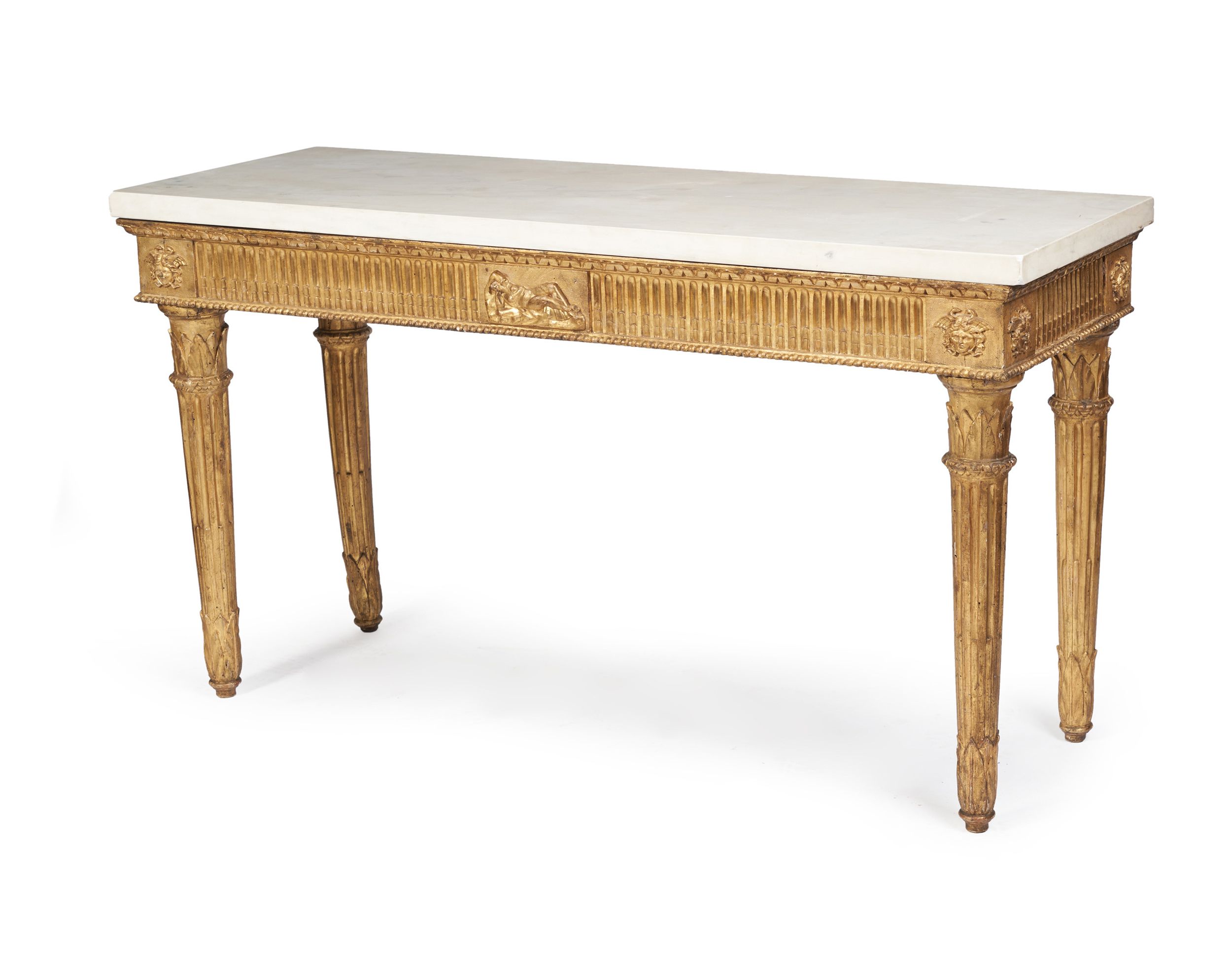 Antique Gilt Console Table For Most Recent Antique Blue Gold Console Tables (View 1 of 10)