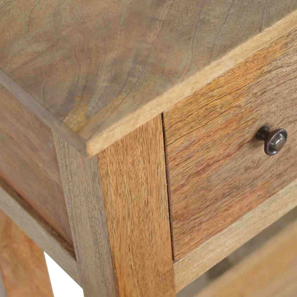 Artisan Mango Wood 4 Drawer Narrow Console Table Within Best And Newest Natural Mango Wood Console Tables (View 3 of 10)