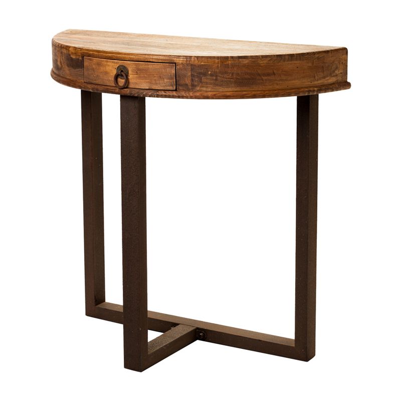 Barnside Round Console Tables Within Popular Moe's Home Collection Rocca Half Round Console Table (View 6 of 10)