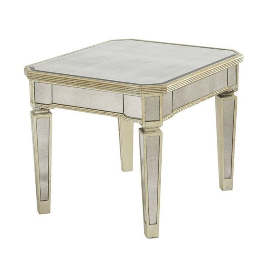 Bassett Mirror Company Borghese Silver Leaf Mirror Pertaining To Current Silver Leaf Rectangle Console Tables (View 6 of 10)
