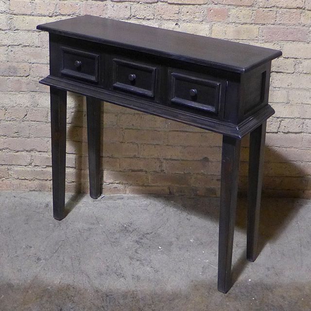 Best And Newest 3 Piece Shelf Console Tables With Regard To Three Drawer Narrow Console Table – Nadeau Chicago (View 6 of 10)