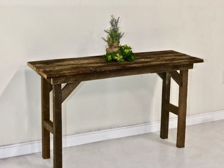 Best And Newest Repurposed Barnwood Sofa Table Gorgeous Decor Available At Throughout Smoked Barnwood Console Tables (View 6 of 10)