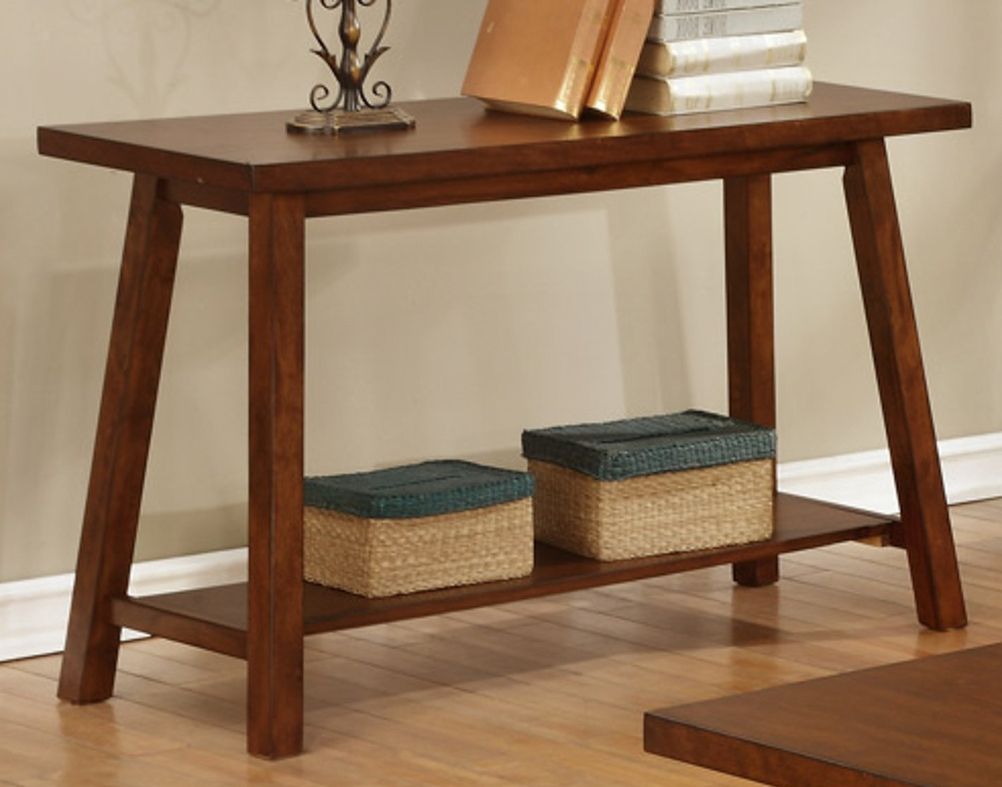 Brown Console Tables For Most Recent Brown Wood Console Table – Steal A Sofa Furniture Outlet (View 8 of 10)