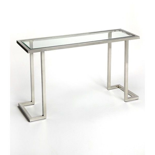 Butler Specialty Company Glass & Stainless Steel Console Regarding Most Current Glass And Stainless Steel Console Tables (View 10 of 10)
