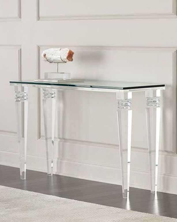 Clear Console Tables Inside Most Recently Released 30+ Acrylic Console Table Ideas You Can Add To Your Own (View 5 of 10)