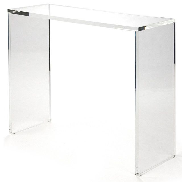– Clery Modern Classic Clear Acrylic Console, 36 Pertaining To Well Liked Clear Console Tables (View 9 of 10)
