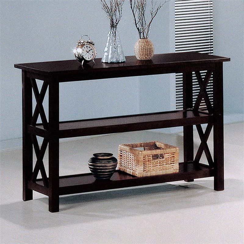 Coaster Briarcliff 2 Shelf Console Table In Dark Merlot With Regard To Best And Newest 2 Shelf Console Tables (View 2 of 10)