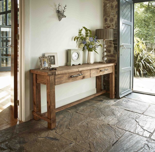 Country Reclaimed Solid Wood Farmhouse Console Table Inside Most Popular Rustic Barnside Console Tables (View 6 of 10)