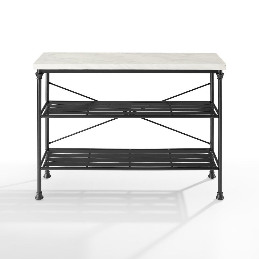 Crosley Furniture – Madeleine Console Matte Black – Cf6130 Mb With Regard To Most Popular Square Matte Black Console Tables (View 7 of 10)