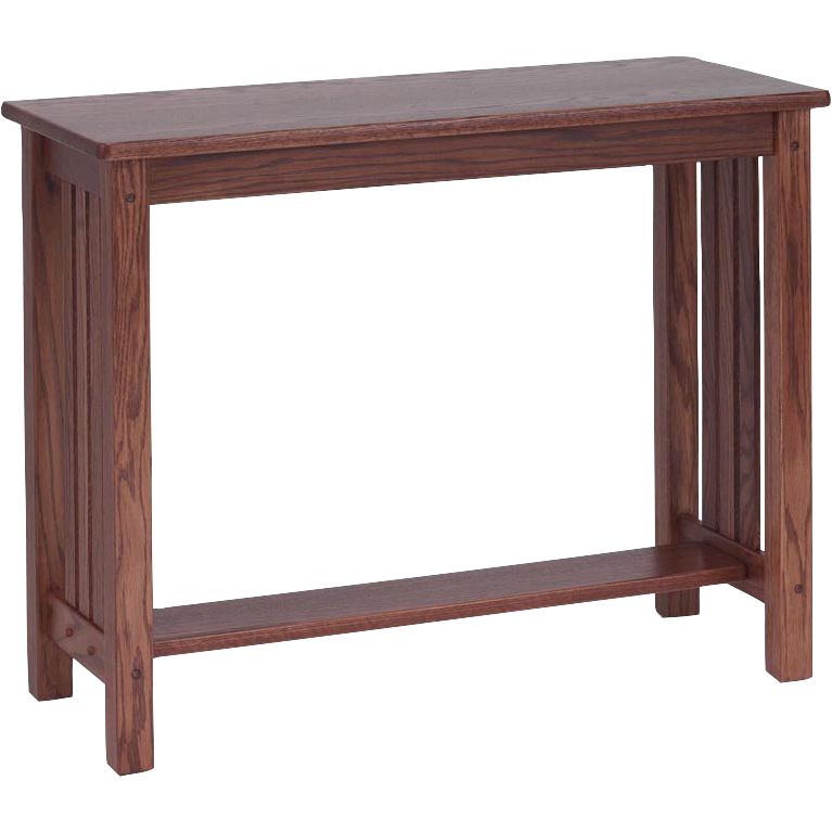 Current Mission Style Solid Oak Sofa Table – 39" – The Oak Pertaining To Metal And Mission Oak Console Tables (View 10 of 10)