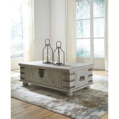 Espresso Wood Trunk Console Tables For Recent Carynhurst Coffee Table – Distressed Finish – White Sale (View 9 of 10)