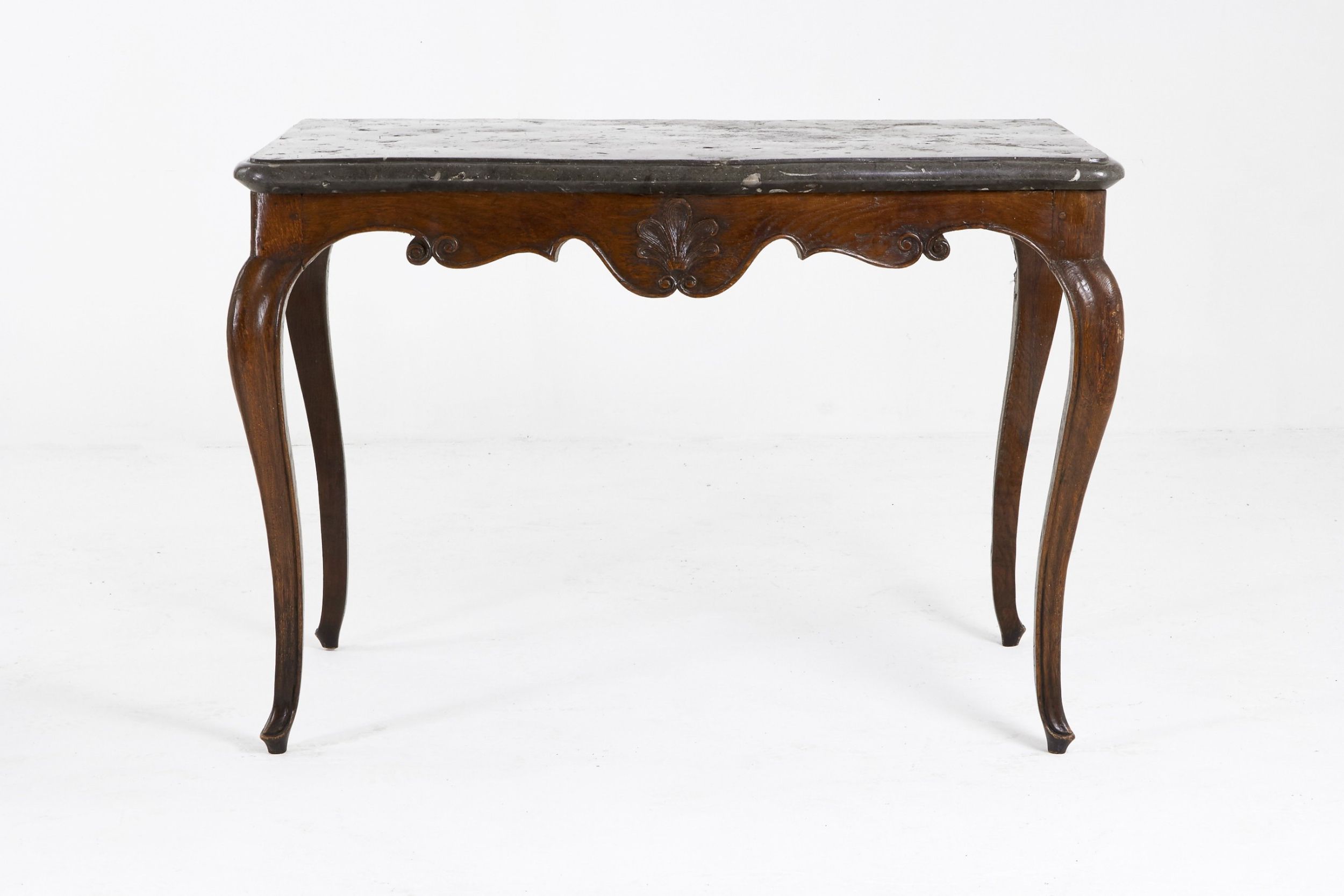 Famous 18th Century French Fossil Marble Top Carved Oak Console With Regard To Honey Oak And Marble Console Tables (View 5 of 10)