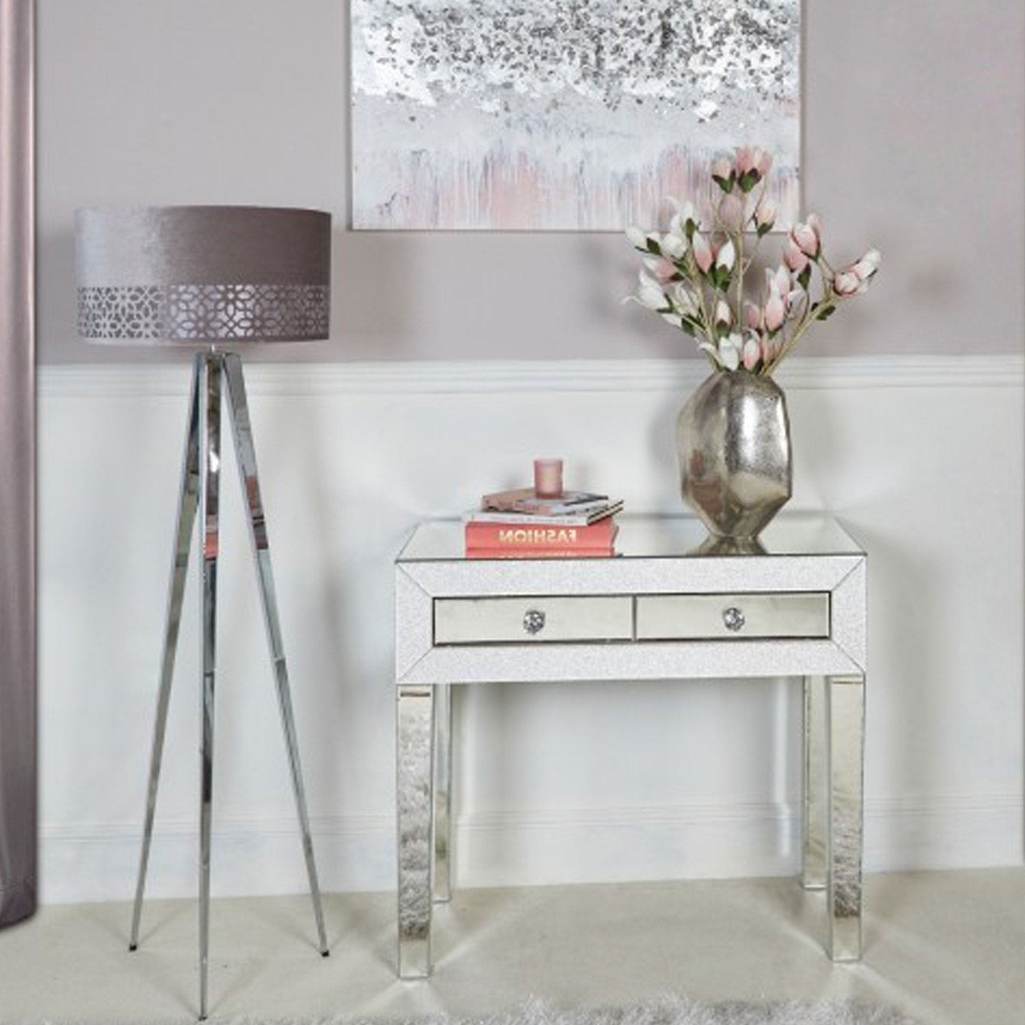 Fashionable Champagne Sparkle Console Table (View 8 of 10)