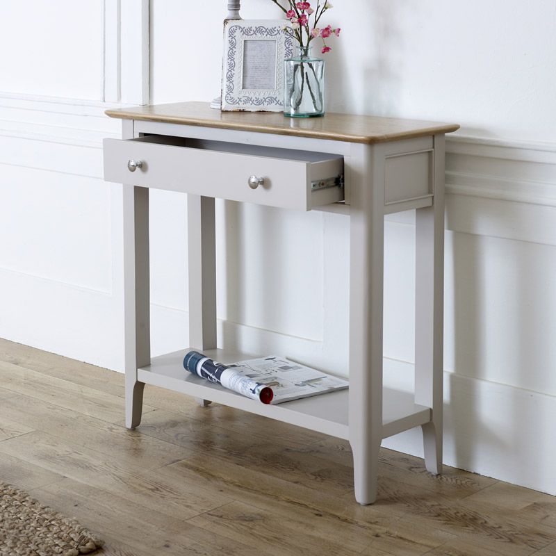 Fashionable Grey Console Table – Devon Range – Windsor Browne With Regard To Smoke Gray Wood Console Tables (View 8 of 10)