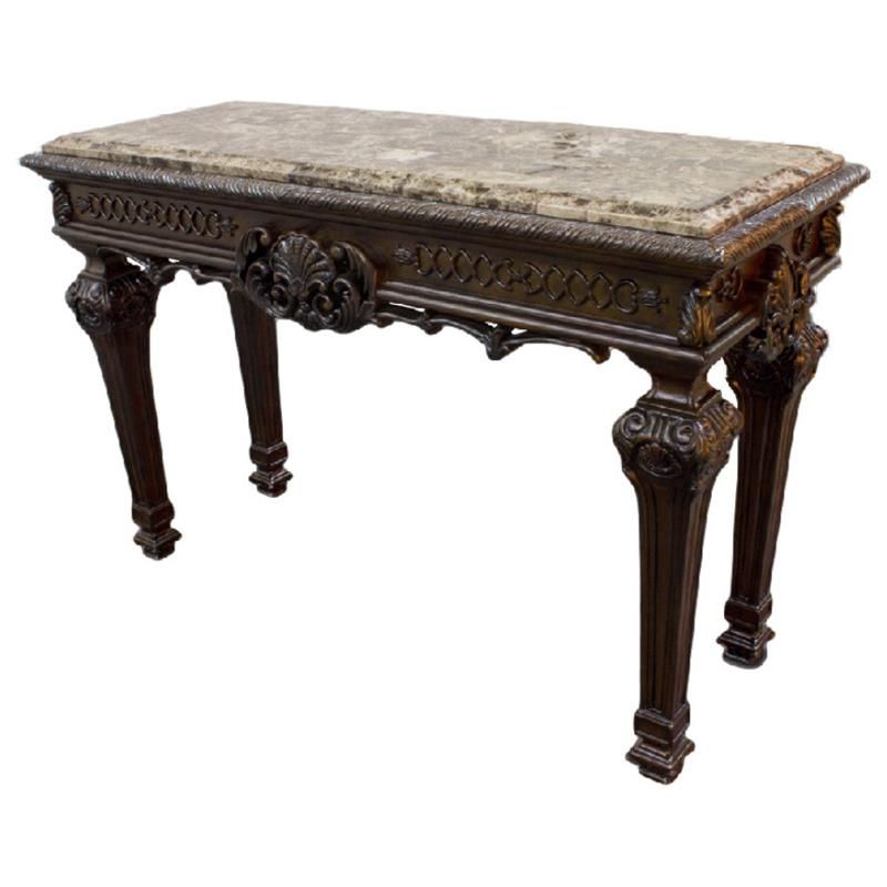 Fashionable Marble Console Tables Regarding Best Master Traditional Solid Wood And Faux Marble Top (View 6 of 10)