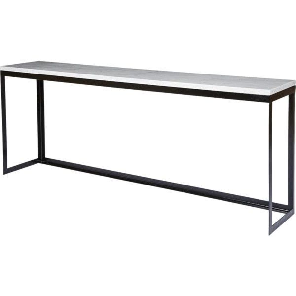 Favorite Black Metal And Marble Console Tables In Max Italian Marble Console Hall Table – Black Steel Base (View 5 of 10)