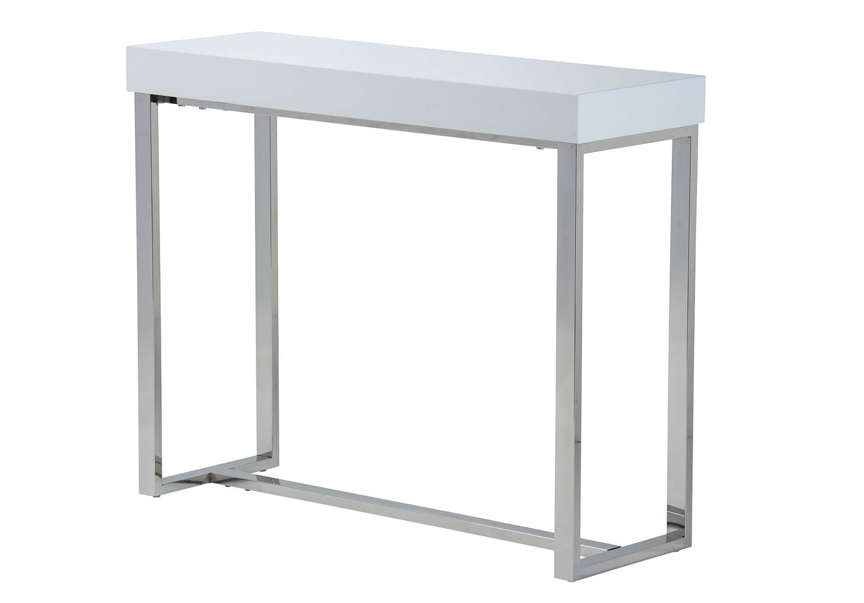 Franklin Console Table In White Gloss For Latest White Gloss And Maple Cream Console Tables (View 7 of 10)