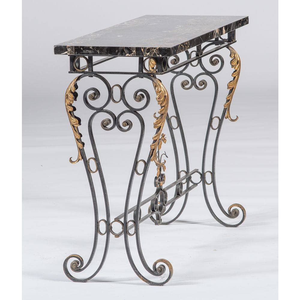 French Wrought Iron Console Table (View 10 of 10)