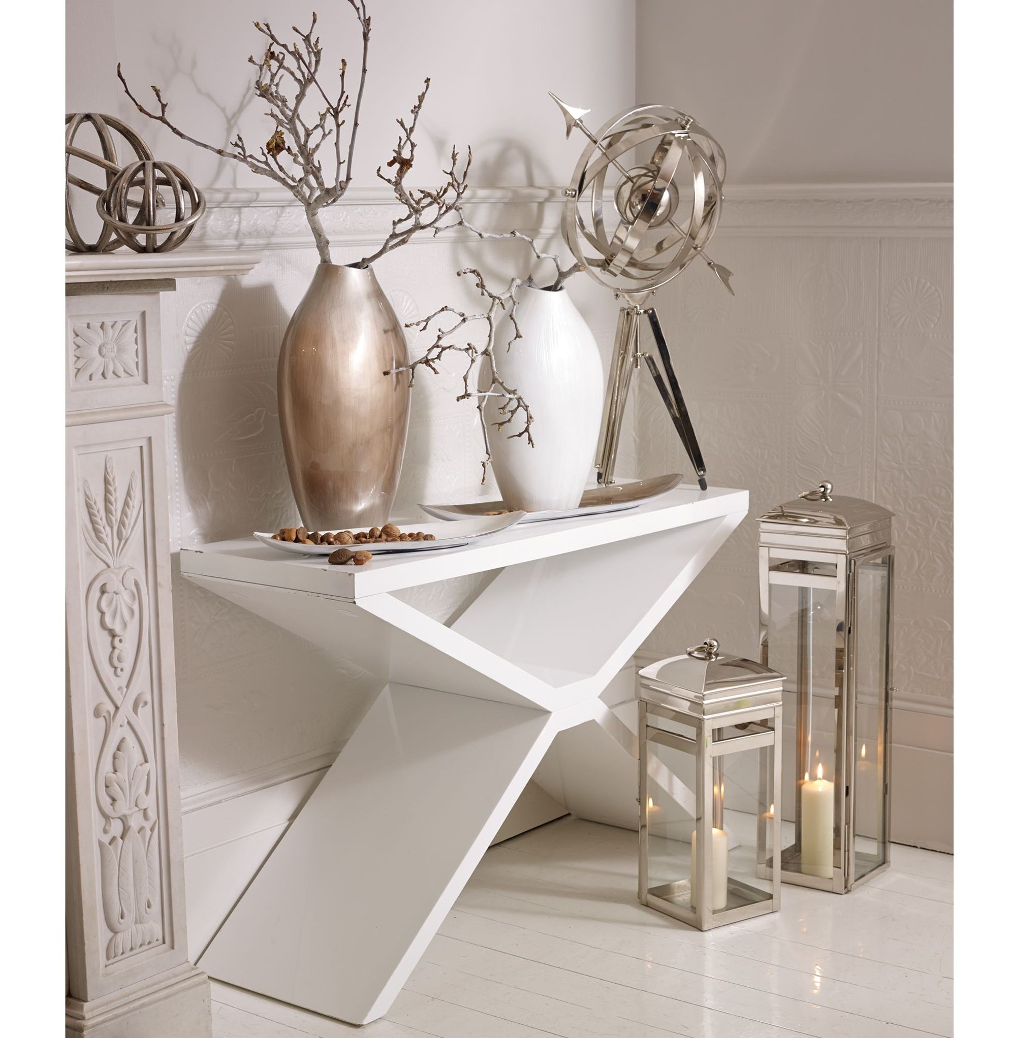 Gloss White Steel Console Tables In Famous White High Gloss Console Table – Ideas On Foter (View 3 of 10)