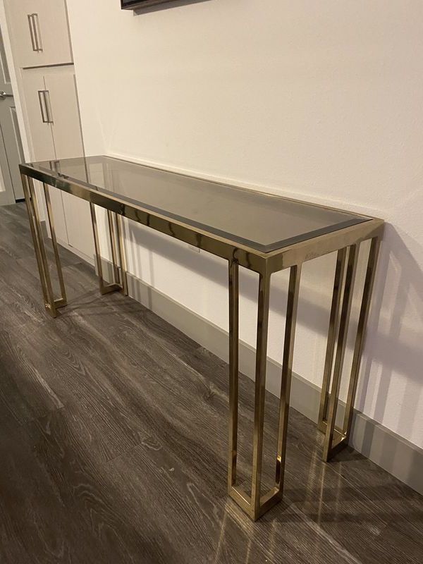 Gold Console Table / Entry Table For Sale In Phoenix, Az For Most Popular Antiqued Gold Rectangular Console Tables (View 5 of 10)